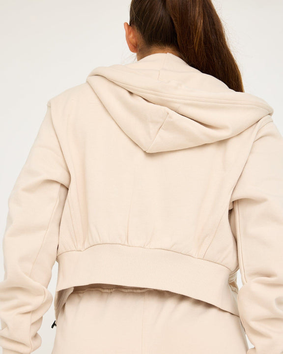 Core Klassieke Cropped Zip Hoodie - hover image