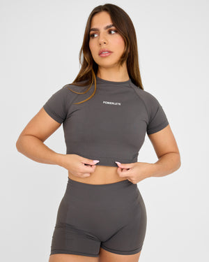 Evolve Sømløs SS Crop Top