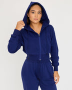 Core Klassieke Cropped Zip Hoodie