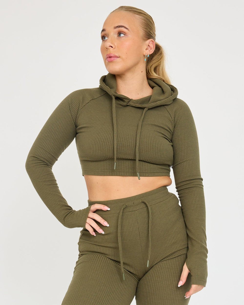 Lounge Cropped Hoodie