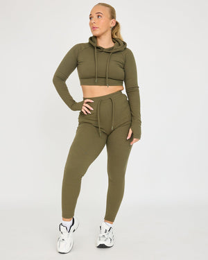 Lounge Cropped Hoodie